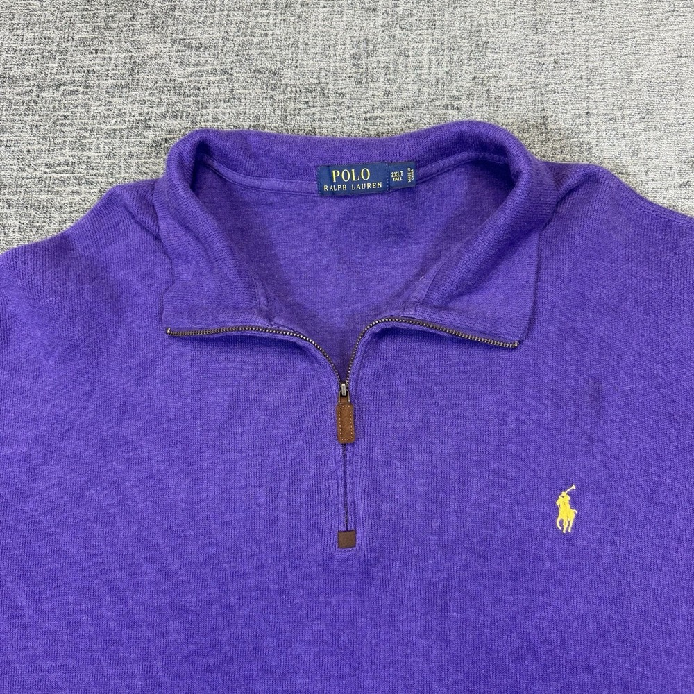Polo Ralph Lauren Purple Zip Up Sweater